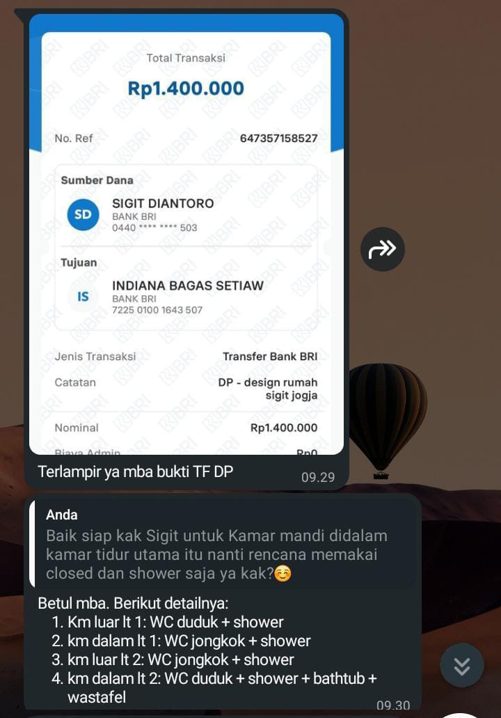 Testimoni Pembayaran 1