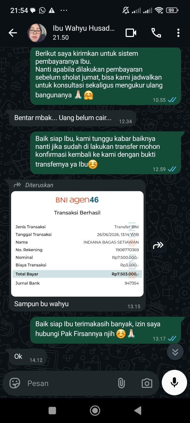Testimoni Pembayaran 10