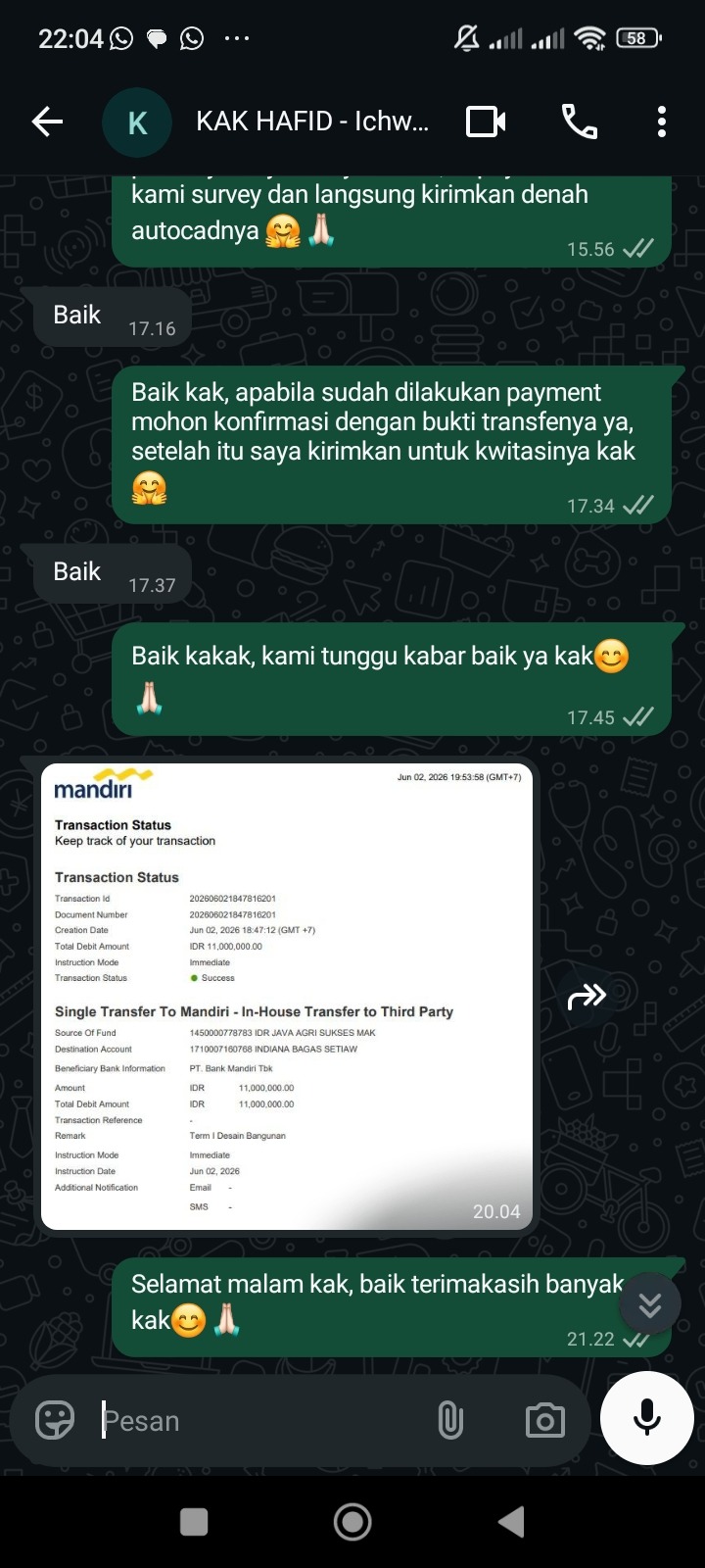 Testimoni Pembayaran 11