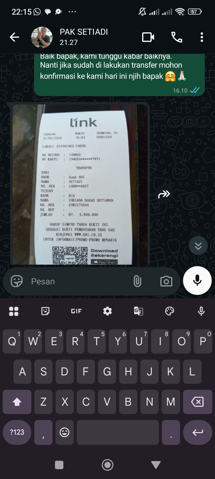 Testimoni Pembayaran 14